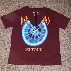 Def Leppard cutout shirt